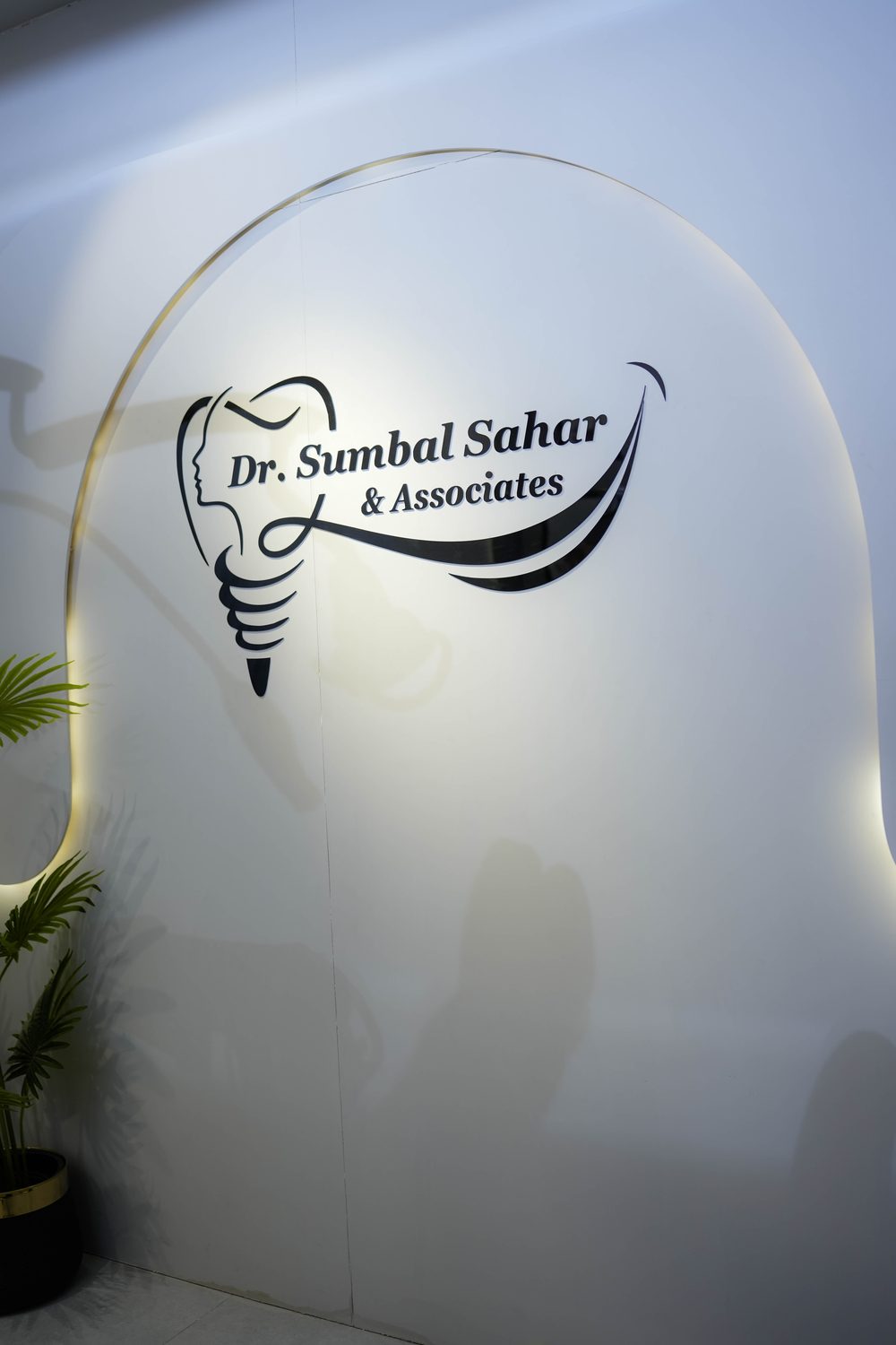 Dr. Sumbal Sahar & Associates clinic signage